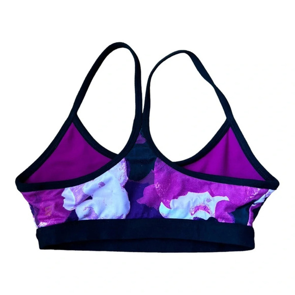 Fabletics Reversible Sports Bras Floral Purple Pink Size S - Picture 4 of 6